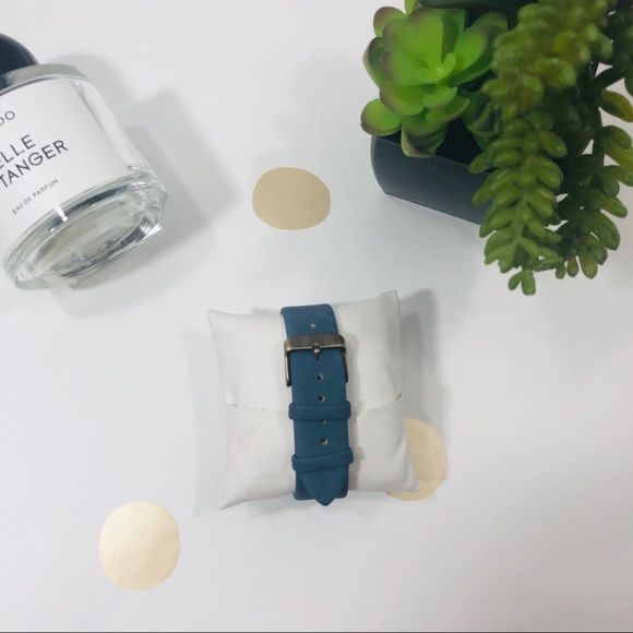 {HALLIE} Apple Watch Band / Leather denim blue - Picture 3 of 8